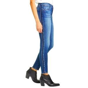 Frame Le High Rise Released Tuxedo Side Stripe Stretch Denim Skinny Jeans 31 NWT